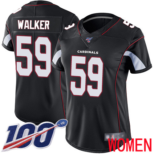 Arizona Cardinals Limited Black Women Joe Walker Alternate Jersey NFL Football #59 100th Season Vapor Untouchable